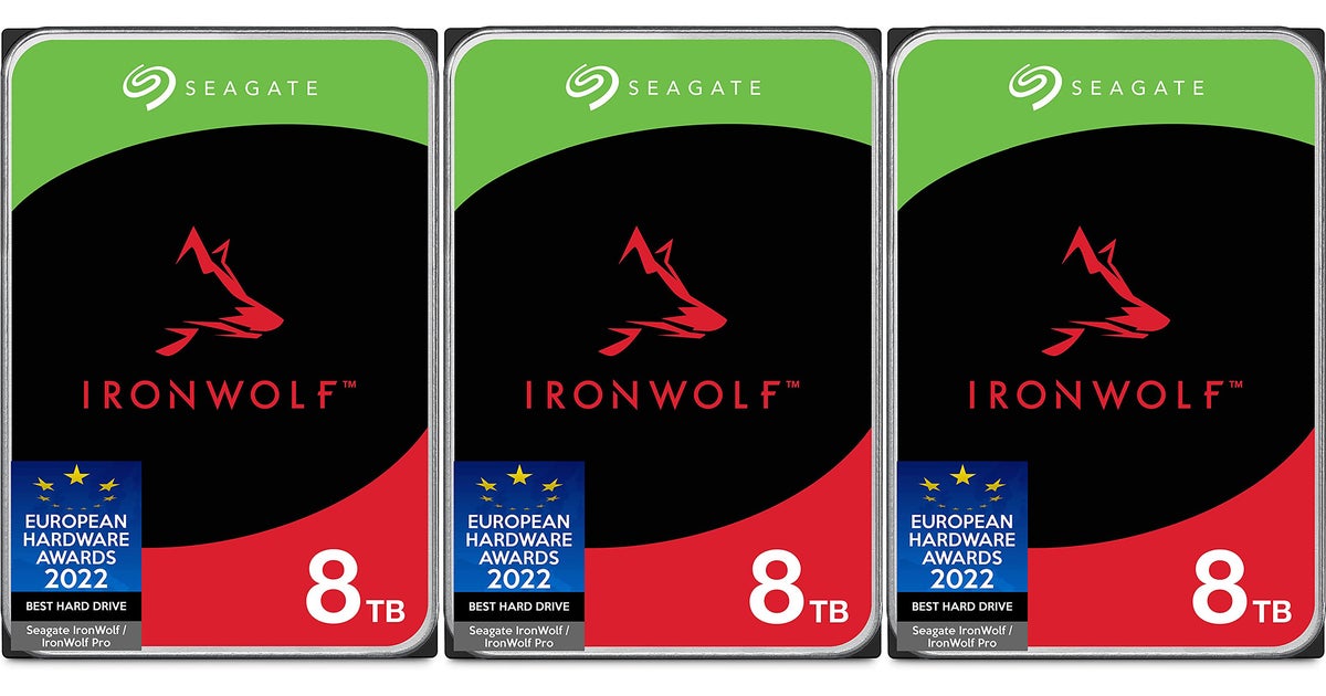 Adicione 8 TB de armazenamento com este acordo de disco rígido Seagate IronWolf do Reino Unido