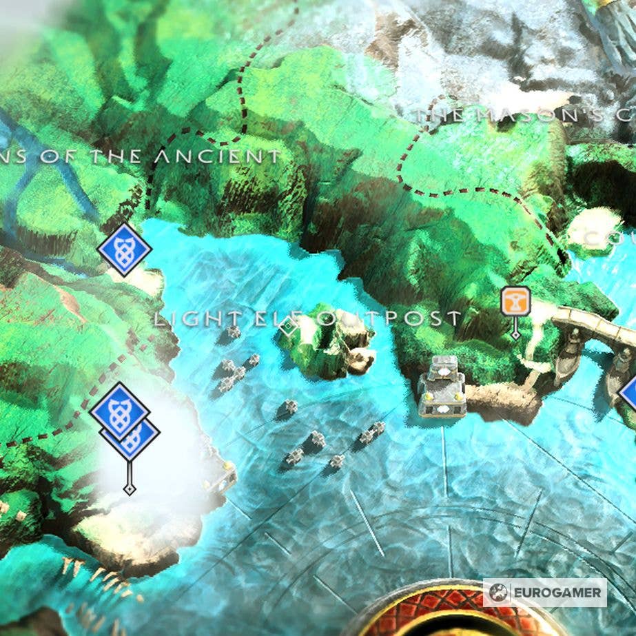 God of War - ILHA DA LUZ  Localizaçao - Todos os Mapas do Tesouro 
