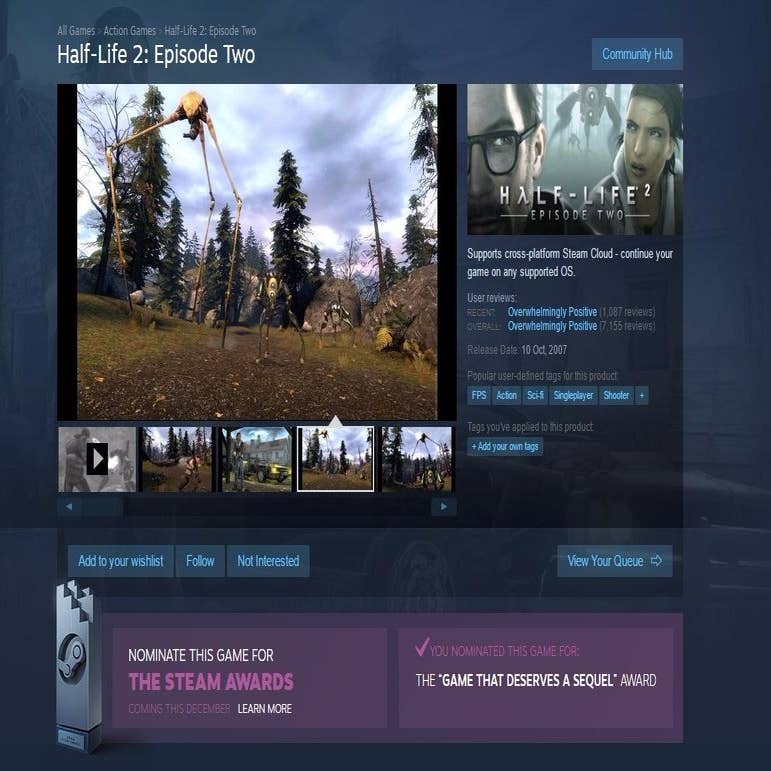 Half-Life 3 Reportedly Added To Steam Database