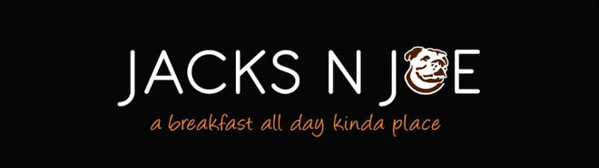 Black and white logo of Jacks N Joe featuring a dog