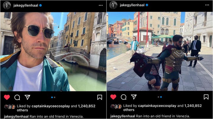 Mysterio & Jake Gyllenhaal in Venice