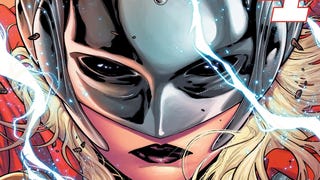 Cropped image of Thor cover, featuring Jane Foster as Thor