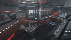 The Central Command room on Nova Garon in Jedi: Survivor, a room filled with lots of terminals.