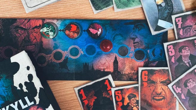 An image of some components for Jeykll vs. Hyde.