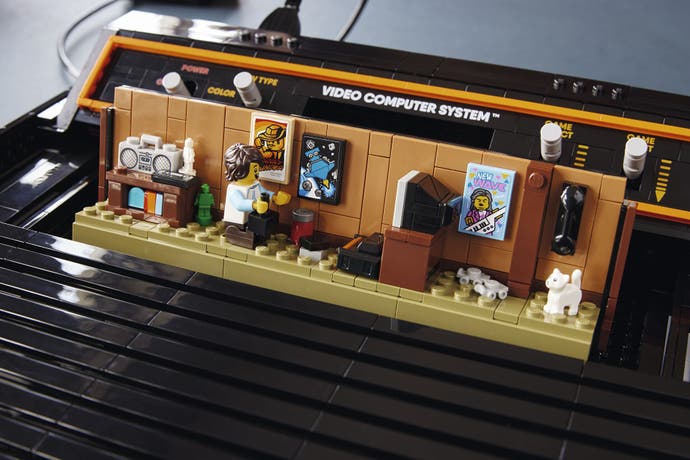 The Lego Atari detail.