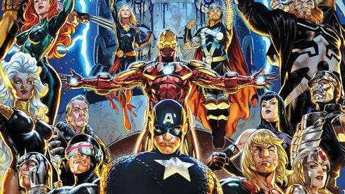Cropped image of Judgment Day cover featuring characters from the Marvel Universe
