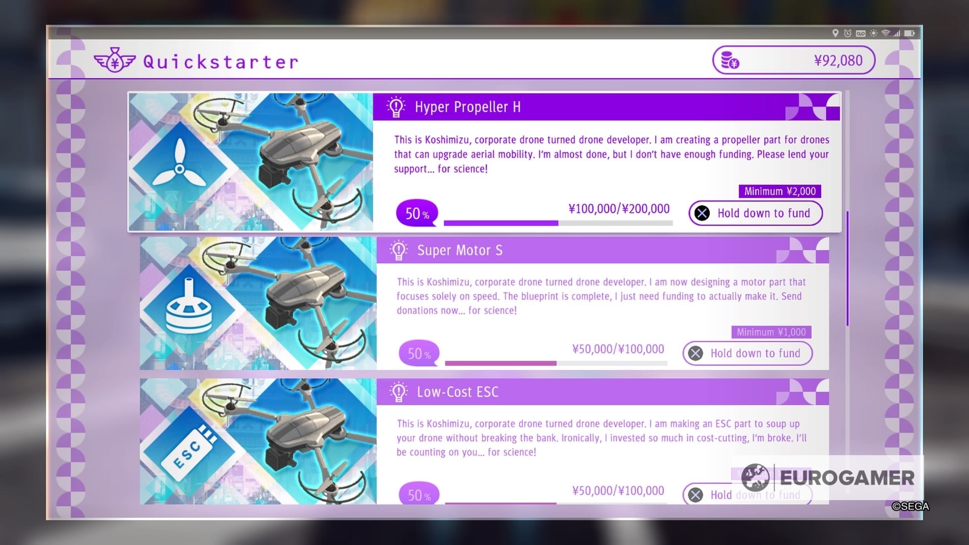 Judgment QR code locations to upgrade Drone Parts explained