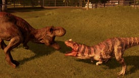 Video: Watch dino fights and raptor escapes in Jurassic World Evolution
