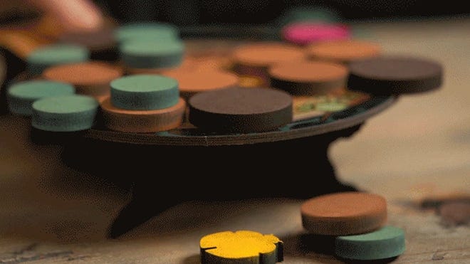 Kabuto Sumo board game layout