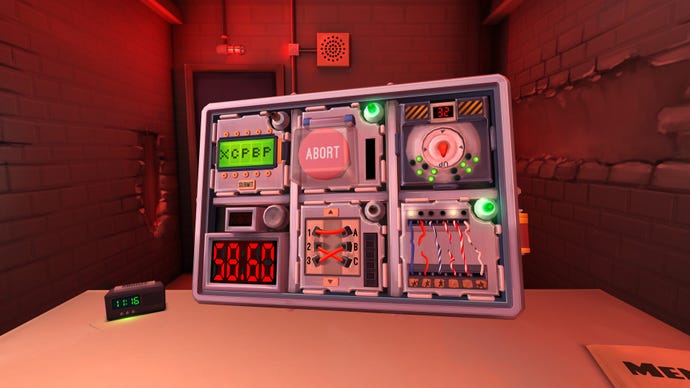 Defusing a bomb in a Keep Talking And Nobody Explodes screenshot.