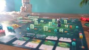 Screenshot of board game Kelp's full set up from its Kickstarter video