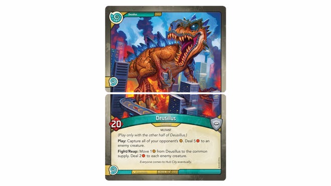 Keyforge Mass Mutation trading card game gigantic creature cards