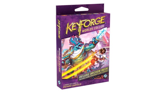 Keyforge: Worlds Collide card game archon deck
