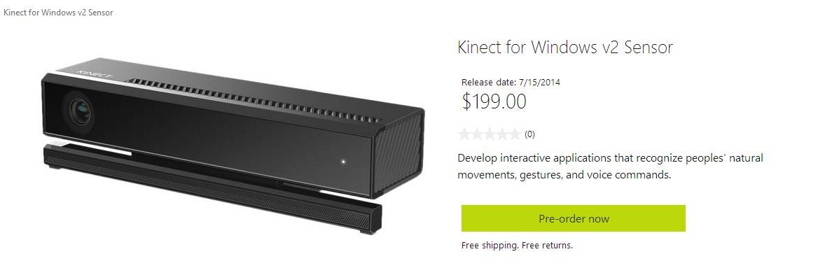Standalone Xbox One Kinect is expensive for PC | VG247