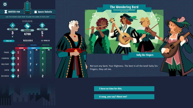A screenshot of King of the Castle.