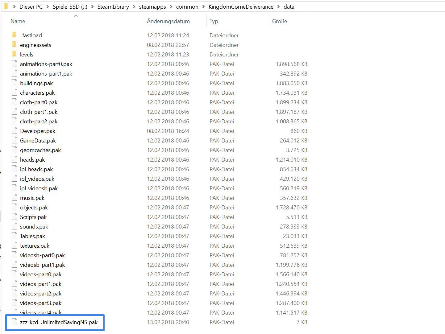 Kingdom Come Deliverance SpeicherMod Unbegrenztes Sichern auf dem
