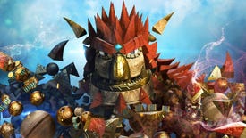 A screenshot showing a character from Knack.