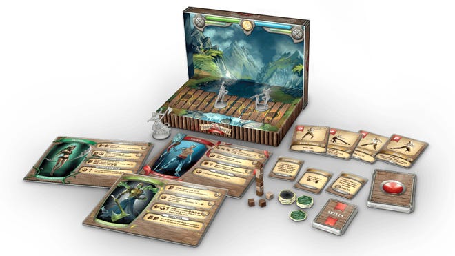 Knockdown board game layout