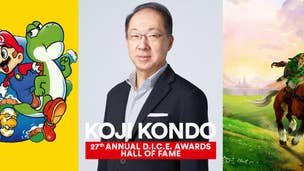 Legendary Mario and Zelda composer Koji Kondo is the latest inductee of the AIAS' hall of fame