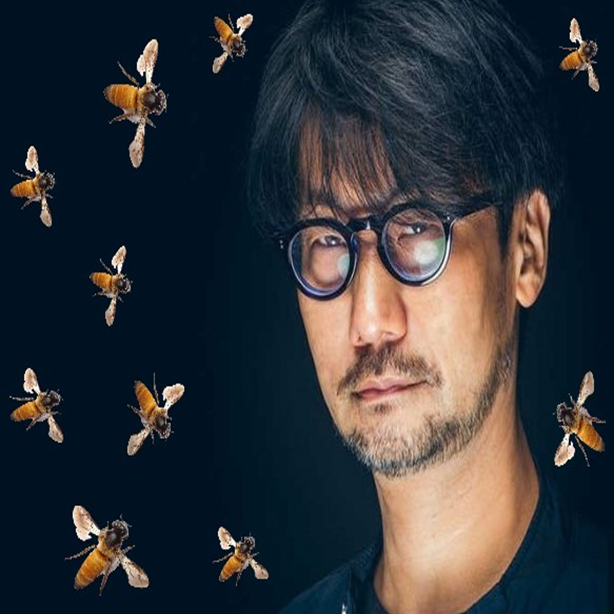 Hideo Kojima was stung by at least 10 bees all at once before