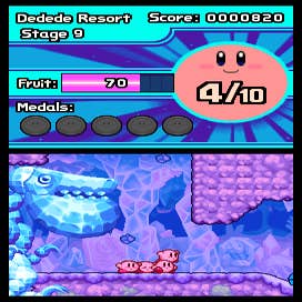 DS / DSi - Kirby Mass Attack - Survival Rush Boss Doors - The
