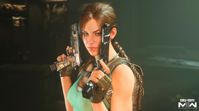 Lara Croft in Call of Duty