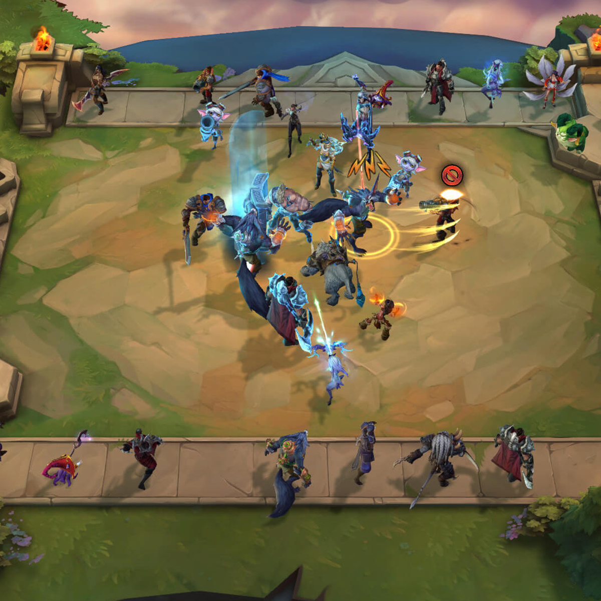 League Of Legends Gameplay Teamfight