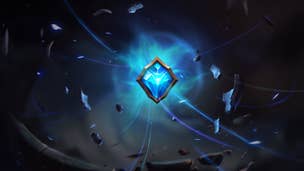 A challenge crystal hovering. League of Legends.