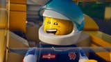 Lego 2K Drive screenshot showing a lego figure in a car