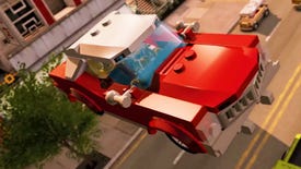 A car going through the air in Lego City Undercover