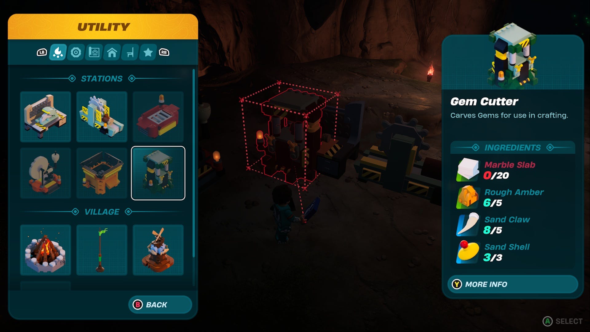 How to get Cut Amber in Lego Fortnite