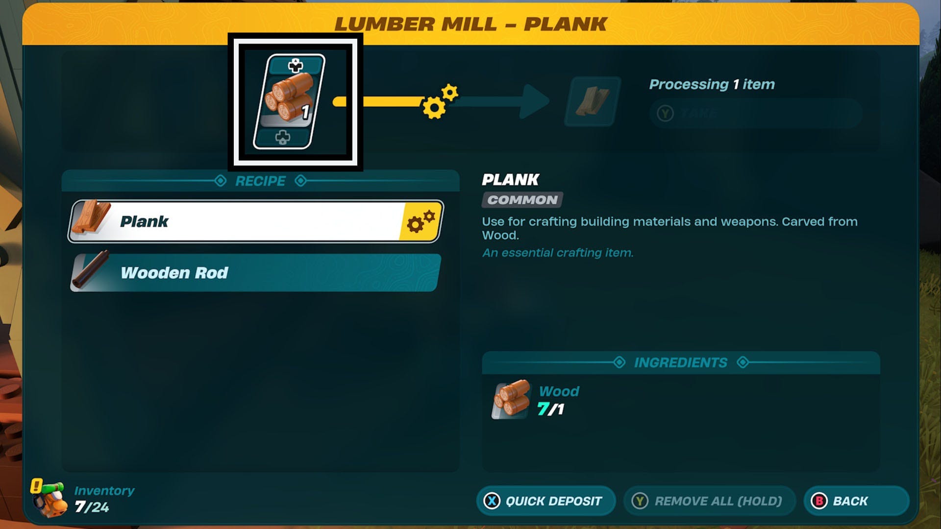 How to get Planks in Lego Fortnite