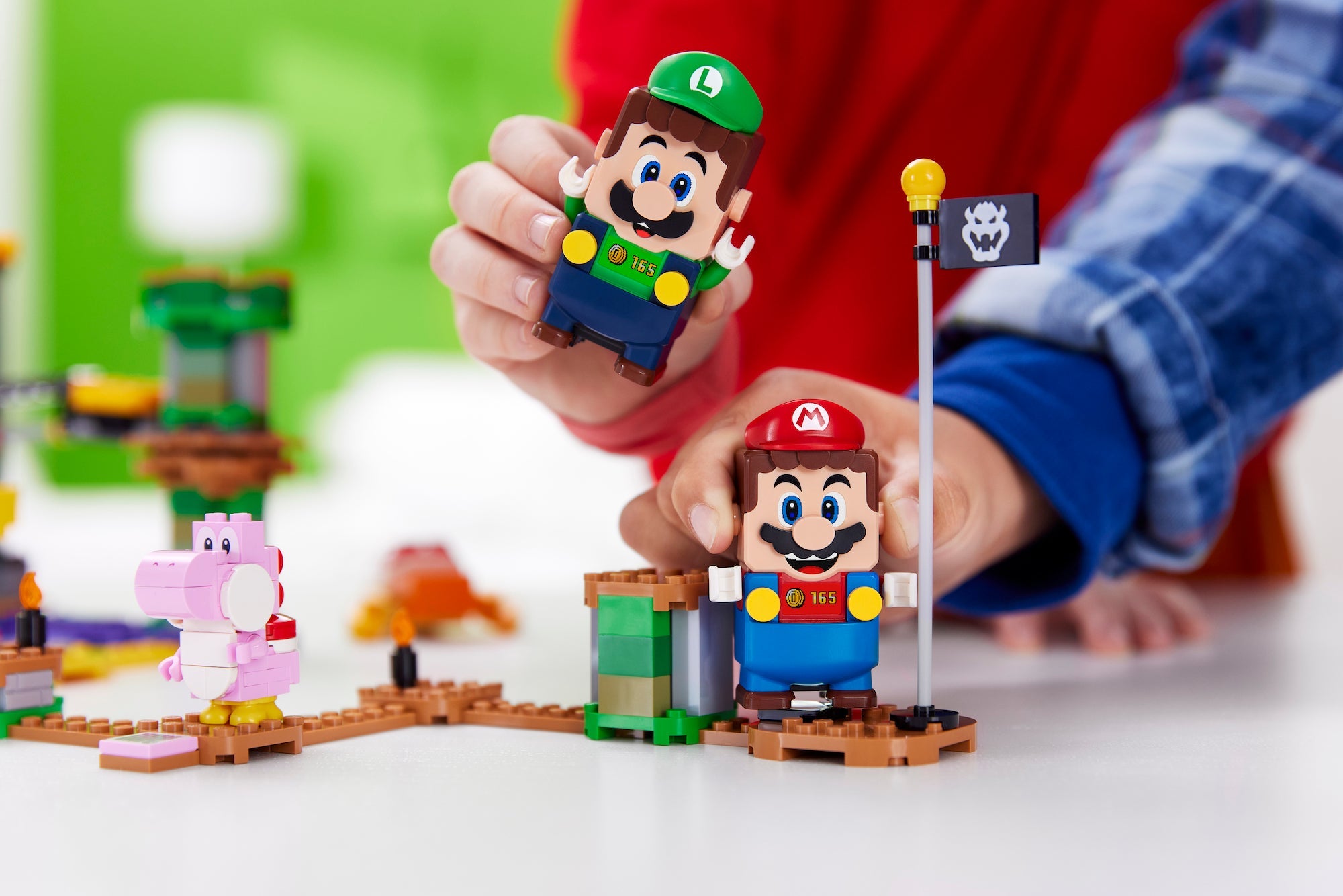 Lego mario with discount mario