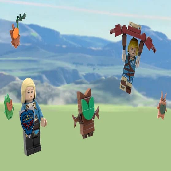 LEGO Hyrule Castle Entrance: A Zelda Custom set from BOTW 