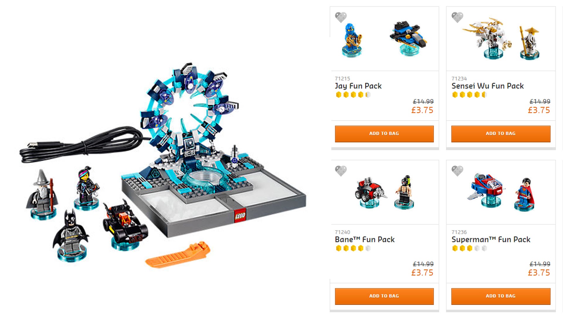 Jelly Deals LEGO selling Dimensions Starter Packs cheap today