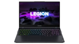 a photo of a lenovo legion 5 gaming laptop with rtx 3060 graphics card