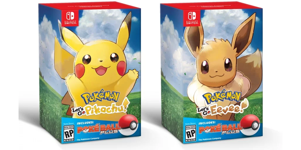 Let's go pikachu shop and pokeball plus