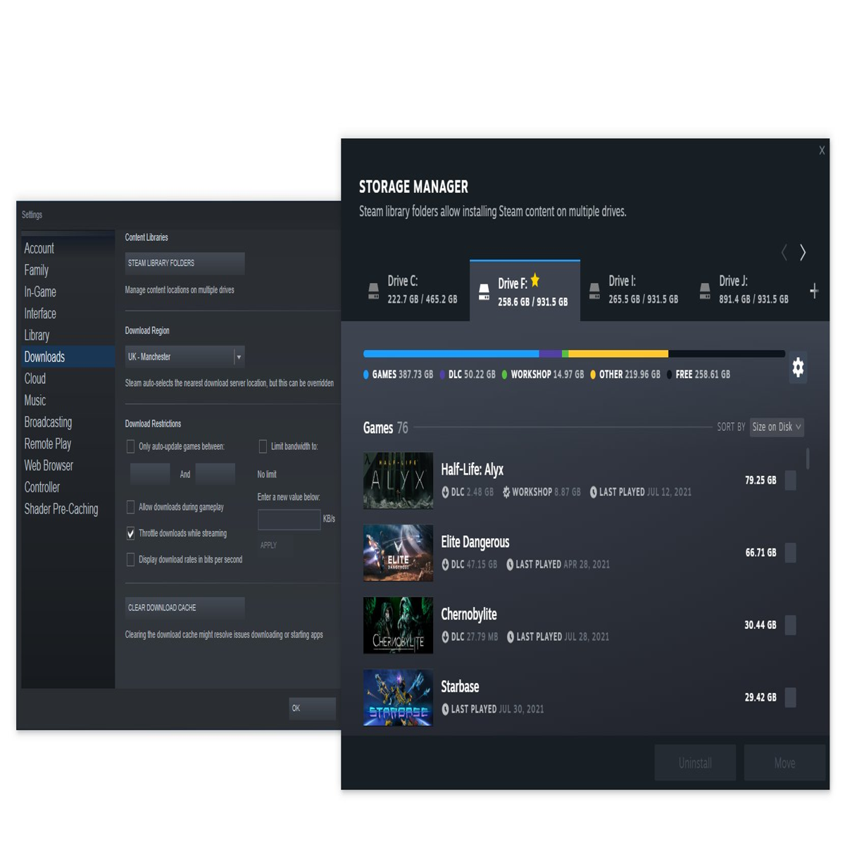 Steam's new storage manager will show you where your game's