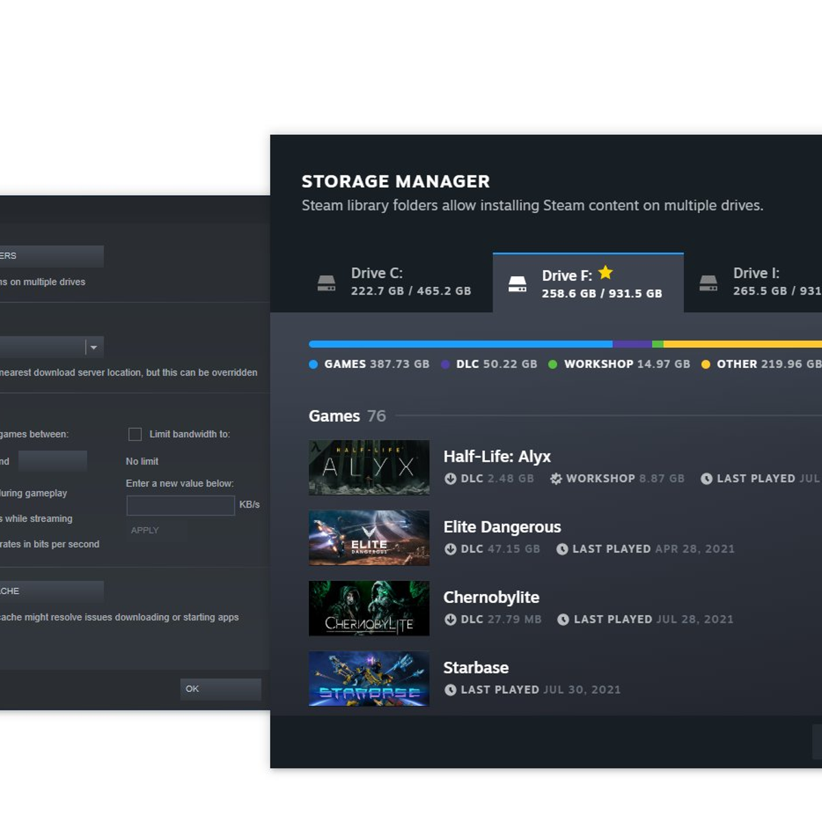 Steam's new storage manager will show you where your game's gigabytes are