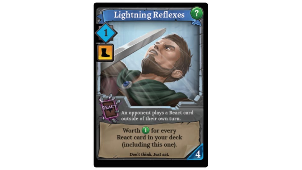 Lightning Reflexes card Clank: Adventuring Party board game