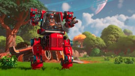 The giant tractor-inspired mech in 3D faming sim Lightyear Frontier