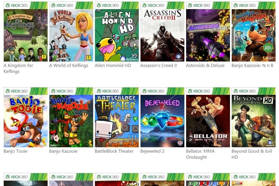 All backwards compatible 2024 xbox 360 games