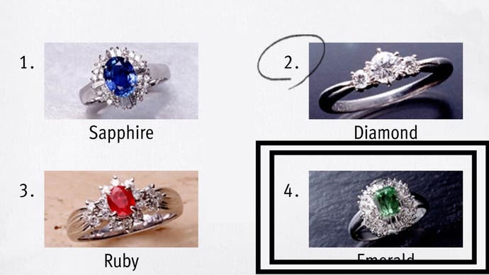 Wie ein unendlicher Drachenreichtum wurde unter drei anderen Ringen ein Smaragdring umkreist