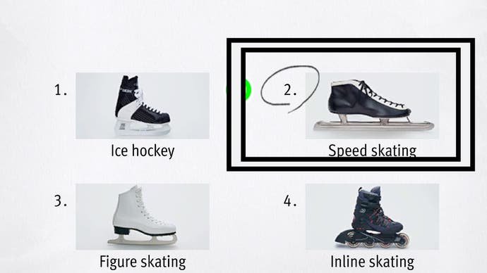 Wie ein unendlicher Drachen, den unendlichen Reichtum, wurde ein Speed -Skating -Eis mit einer langen Klinge umkreist