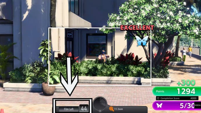 На лимит фотографий Sicko Snap указывает стрелка на экране мини-игры Sicko Snap для Like a Dragon Infinite Wealth (EMBARGO)