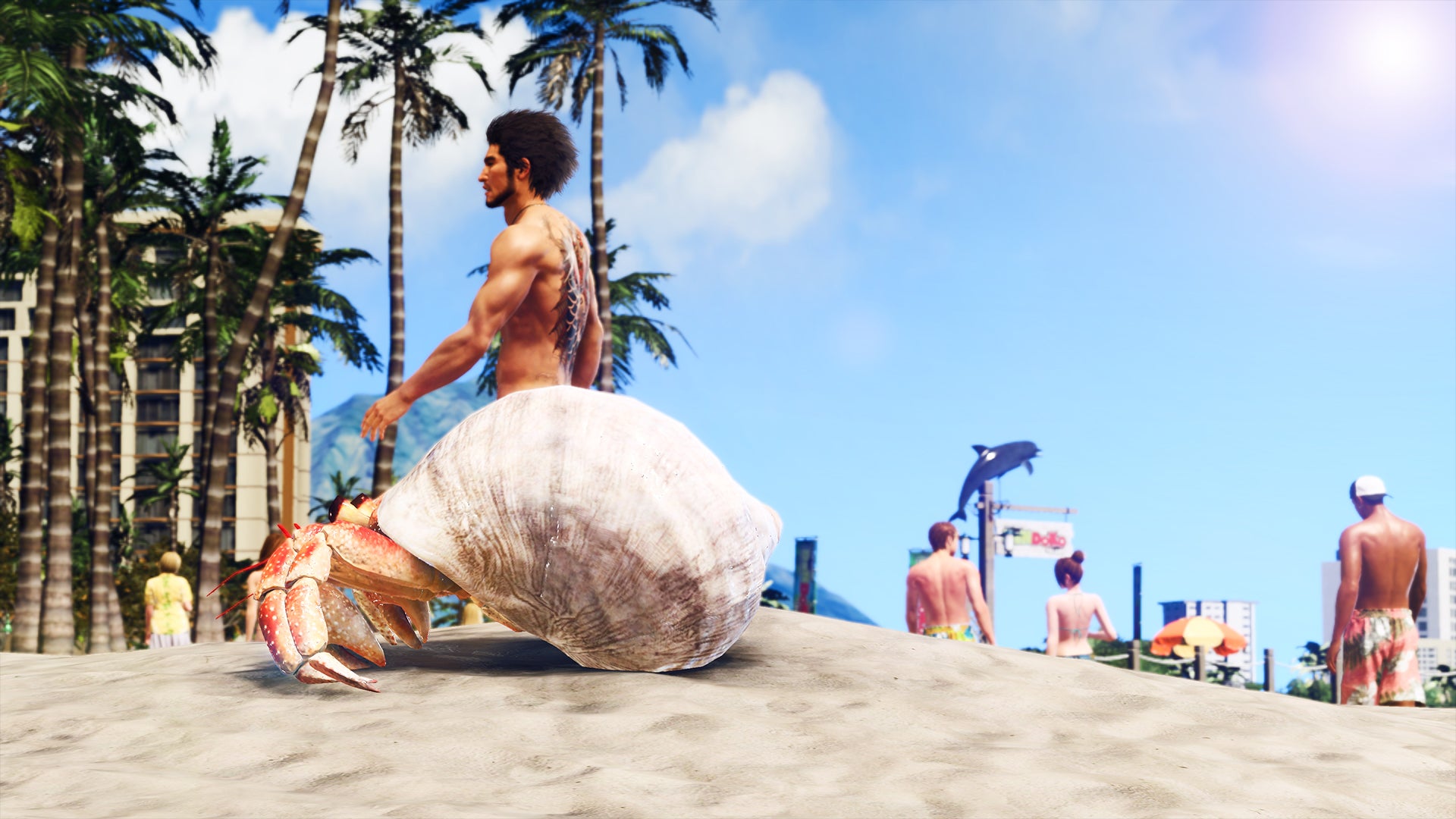 Like a Dragon: Infinite Wealth lets you live the beach life and manage your own island resort