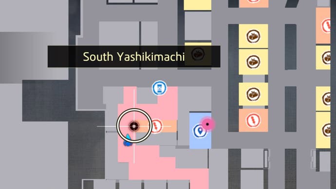 like a dragon ishin south yashikimachi its a long story substory map location