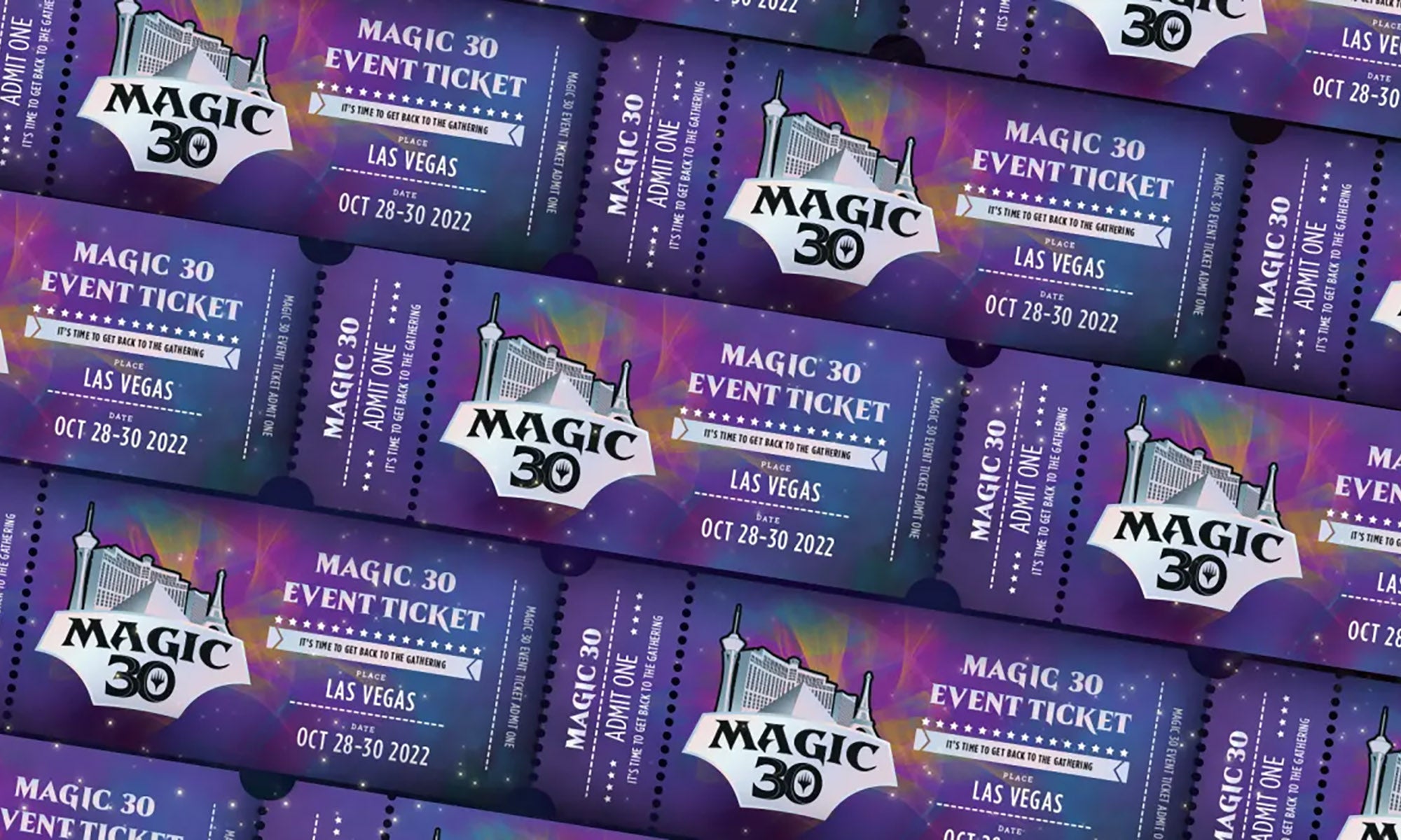 Tickets for Magic: The Gathering 30th anniversary convention Magic