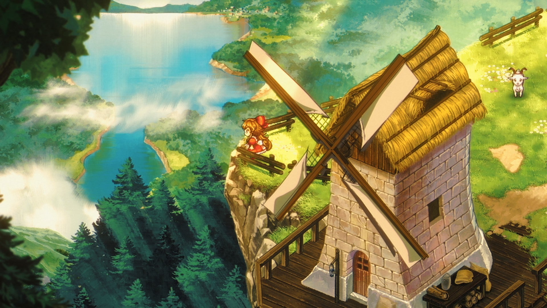 A beautiful vista from witch visual novel Little Goody Two Shoes