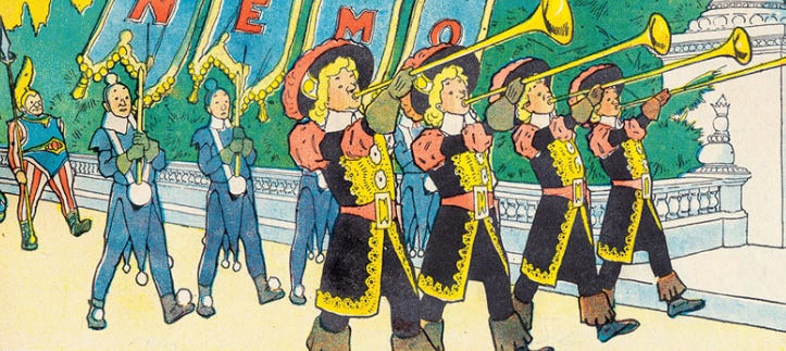 Cropped panel from Little Nemo comic